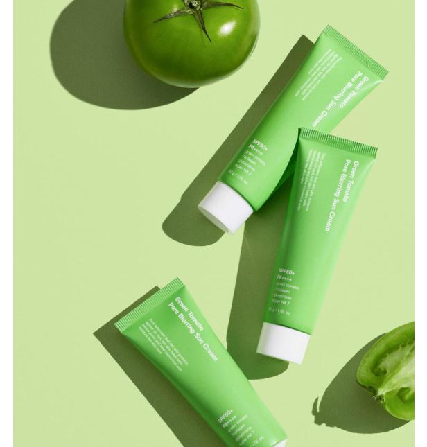 SUNGBOON EDITOR Green Tomato Pore Blurring Sun Cream SPF50+ PA++++ 50g