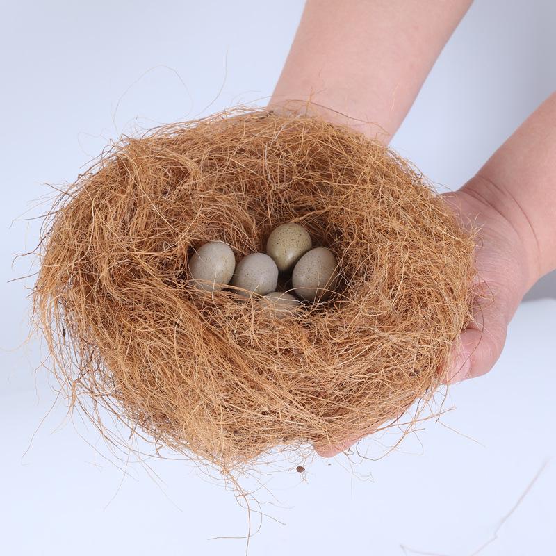 Coconut & Grass Fiber Bird and Small Animal Nest Bedding with Wood Shavings for Zebra Finch and Parrot Breeding