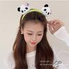 Повязка на голову в китайском стиле с пандой, заколка для волос из зоопарка, плюшевая кукла, обруч для волос, милая мультяшная резинка для волос, для улицы