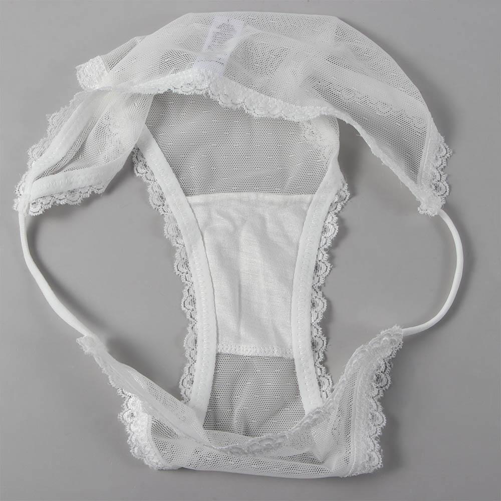 Soft Women Underpants Strap Low-waist Underwear Lace Thongs Mesh Panties Sexy Briefs Lingerie
