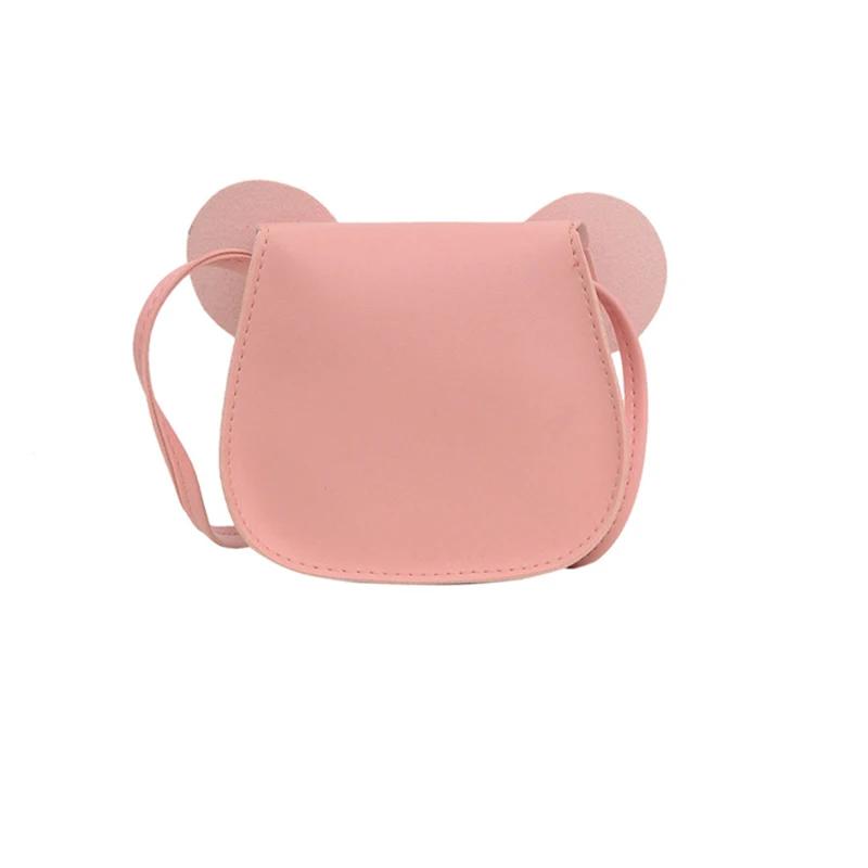 Модный женский кошелек для монет, сумки через плечо, кошелек, маленькая симпатичная сумка через плечо, сумка для денег с мышкой и бантом, сумка через плечо для детей, кошелек в виде кролика