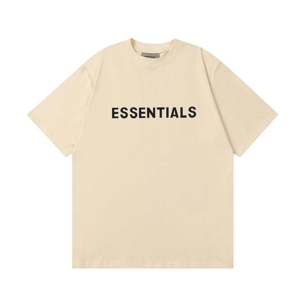 Essentials Футболка для мужчин, свободные футболки с прессованными клеевыми буквами и круглым вырезом, модные мужские и женские футболки с короткими рукавами