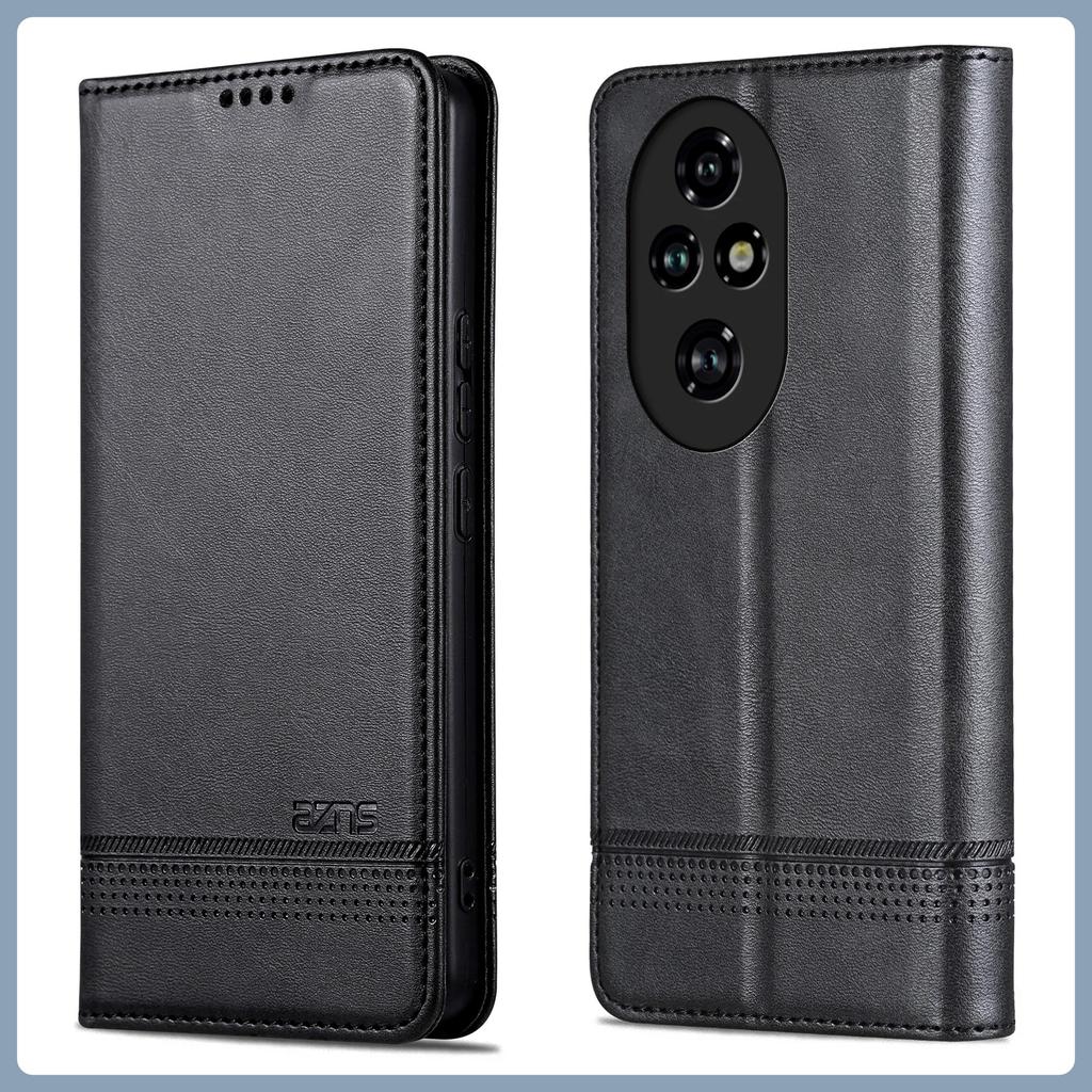 Чехол из роскошной кожи Honor 400 200 Pro 300 100 Lite, ретро откидной, с магнитным закрытием, полная защита для Huawei Honor 300 200 400 Ultra, сумки