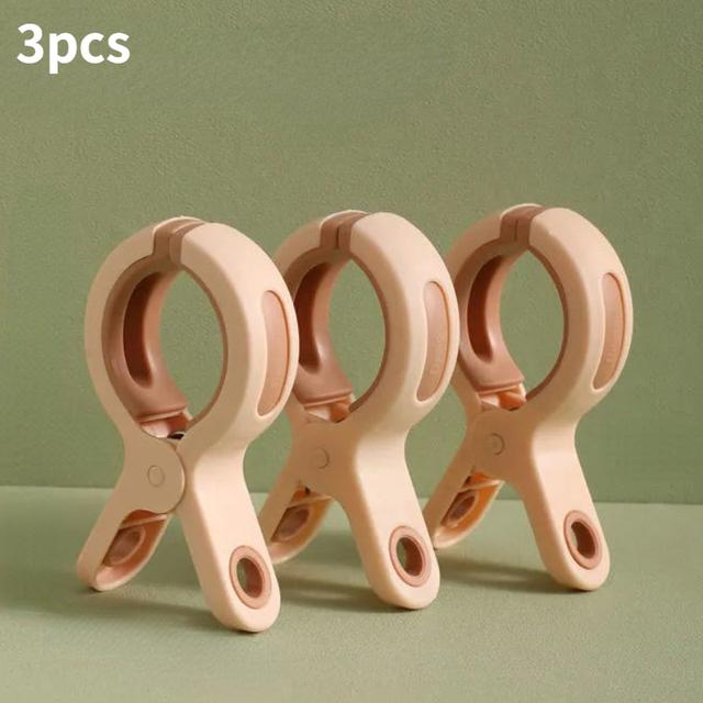 1/3pc Large Beach Towel Clips Plastic Strong Windproof Clothes Pegs Quilt Hanging Clip Reusable Non-slip Fixed Drying Clothespin