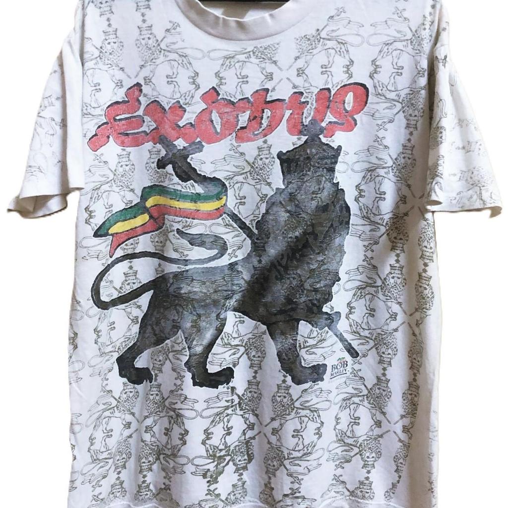 Vintage 90's BOB MARLEY Exodus reggae rasta rock tour concert promo t Shirt and kids shirt all over print ovp aop
