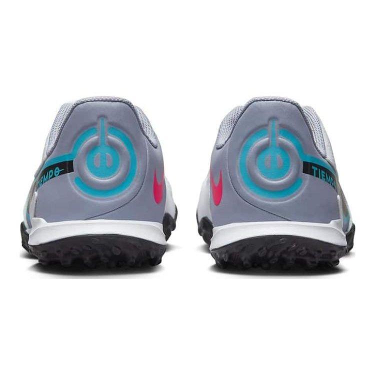 Nike Tiempo Legend 9 Jr Academy TF Обувь для футбола с низким верхом для искусственного газона, нескользящая, прочная, детские кроссовки, бело-сине-черные DA1328-146