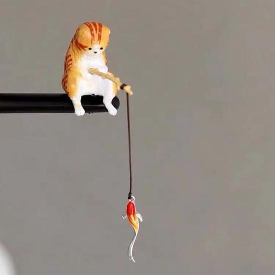 Палочка для волос Кот Рыбалка Декор Палочка для волос в китайском стиле Легкий дизайн-зажим Женская Заколка для волос Аксессуары для волос