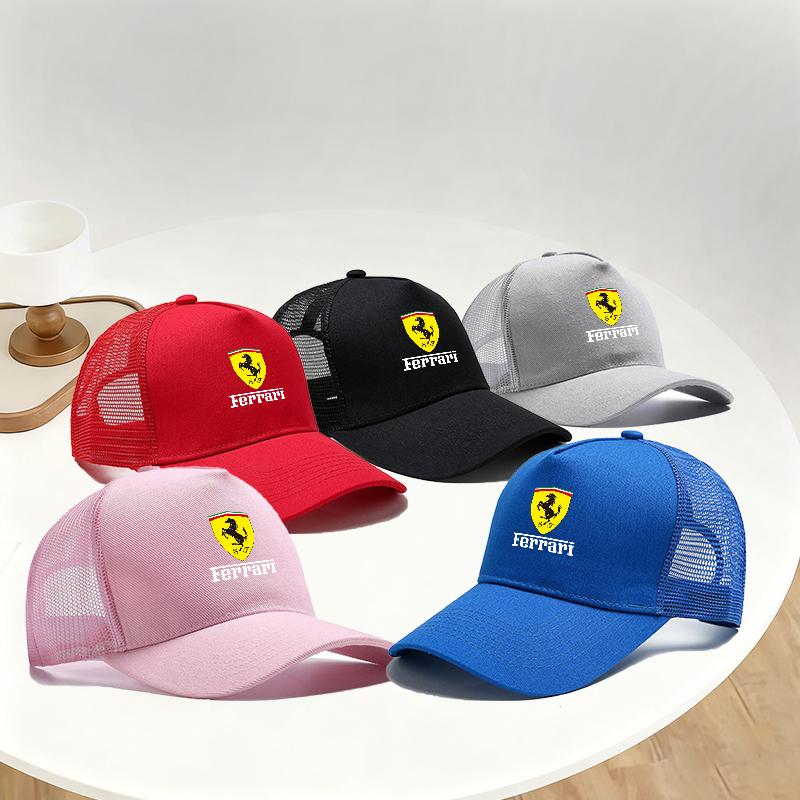 Car Logo Leisure Outdoor Sports Baseball Cap Men Women Sun Protection Hat for Ferrari SF90 Stradale SF90Spider 296 GTB 296 GTS
