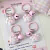 Charming Cartoon Cat Paw Bell Keychain - Cute Schoolbag Pendant & Bestie Gift