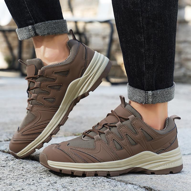 Autumn New Outdoor mountaineering Shoes Men's Travel Hiking Shoes Mesh Breathable Sneaker Anti slip Durable Large size Footwear