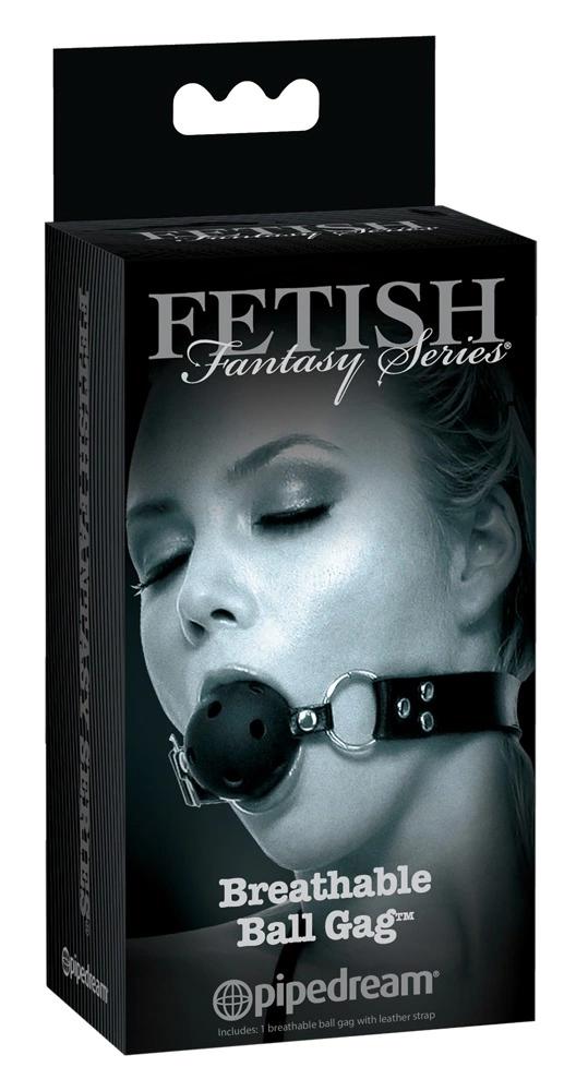 Fetish - Black Ball Mouth Gag with Breathing Holes