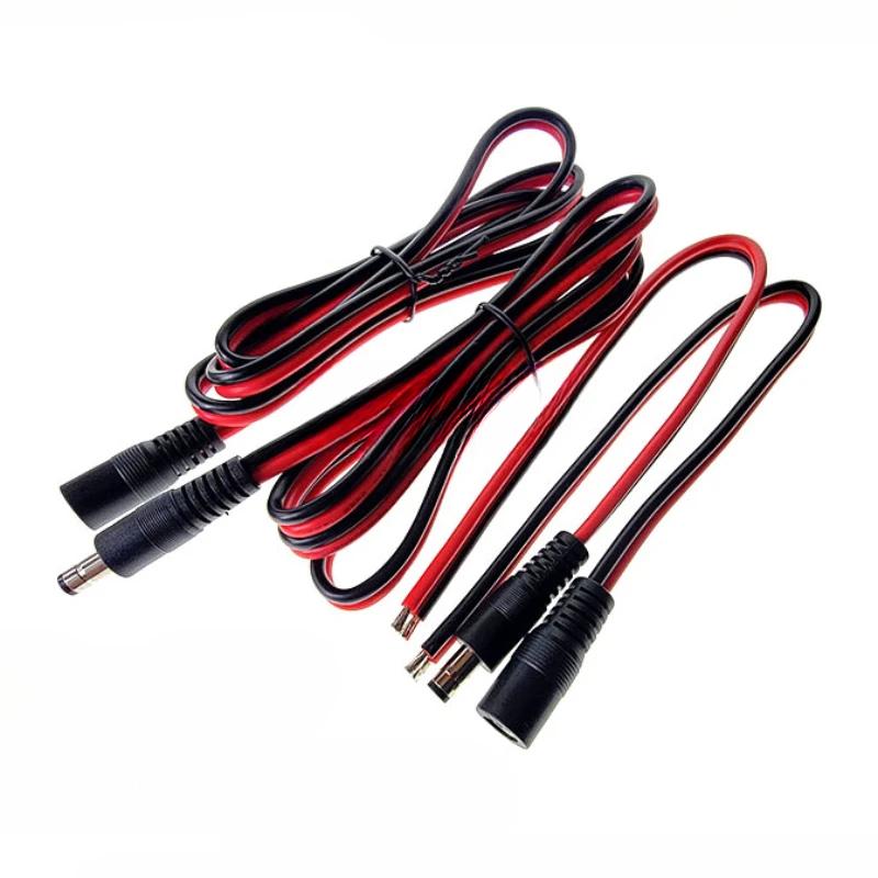 2.1 x 5.5мм 5.5*2.5ММ 14AWG DC Штекер Гнездо Кабель-пигтейл Разъем Провод 180Вт 16А DC Разъемы-бочонки питания 30СМ