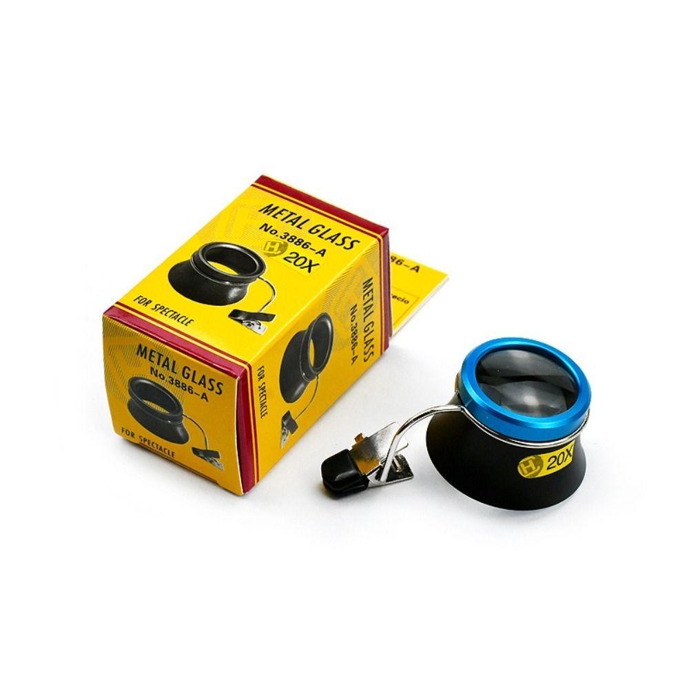 Magnifying Lens Clip-On Eye Loupe Eyeglass Magnifier Watchmakers Repair Tool Eyeglass Magnifier