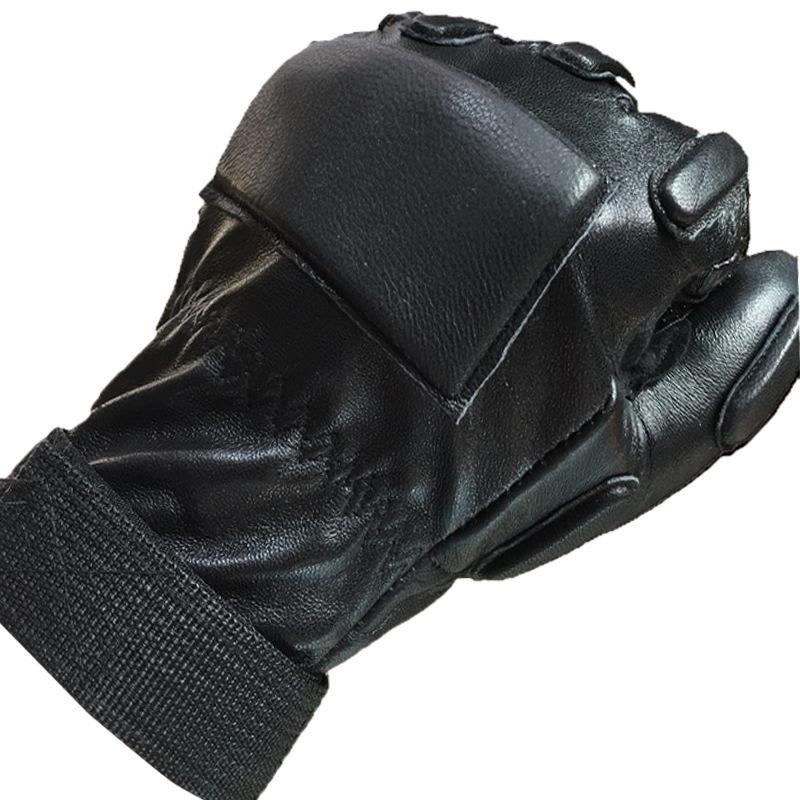 Тактические перчатки из кожи