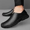 Весна и лето Новые повседневные кожаные туфли больших размеров Lazy Shoes Мужские туфли для вождения Gommino British One Pedal Soft Bottom