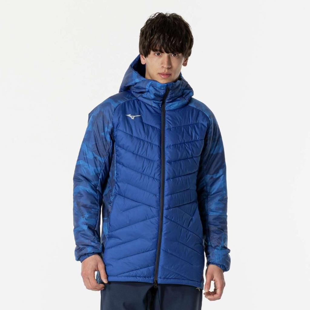 Mizuno Мужское пальто Techfill Breath Thermo Training Classic 32MEB536, средней длины, водоотталкивающее, влагоотводящее, сохраняющее тепло, можно стирать,