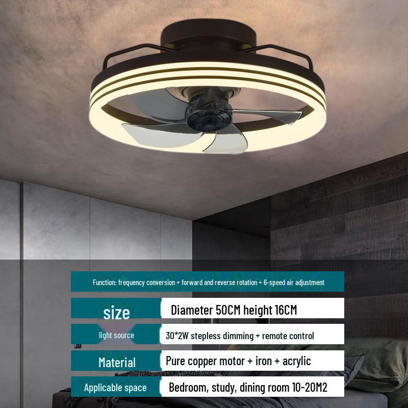 Ретро промышленный светодиодный потолочный вентилятор с инвертором