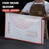 Oversize 80/70/60cm Silicone Baking Mat Pastry Rolling Kneading Pad Kitchen Crepes Pizza Dough Non-stick Pan Pastry Mat