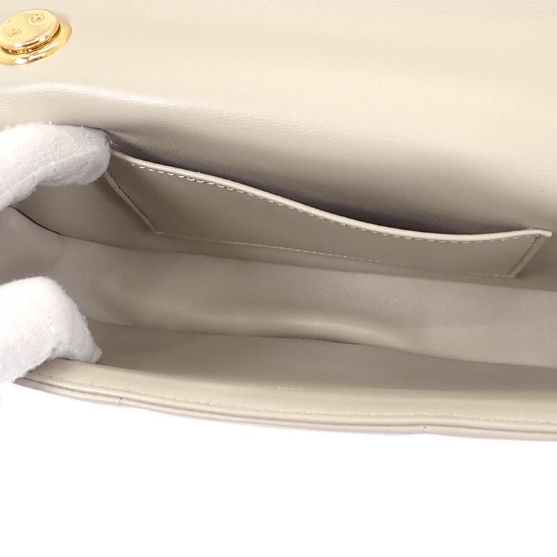 CELINE  111273EPZ.02TR Shoulder Bag Ivory Goat leather Women