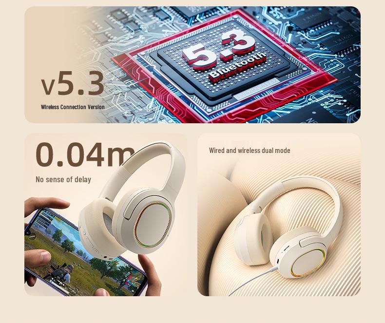 Новая беспроводная игровая Bluetooth-гарнитура с шумоподавлением и слотом для карты