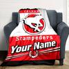 Name Custom Calgary Stampeders Print Flannel Blanket High Quality Warm Comfortable Cover for All Seasons Perfect for Gifts Home Decor