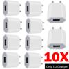 10pcs/lot US/EU Plug 5V 1A AC USB Charger Wall Power Adapter For Samsung iPhone 7 8 X Xr Xs Max HTC Cell Phones