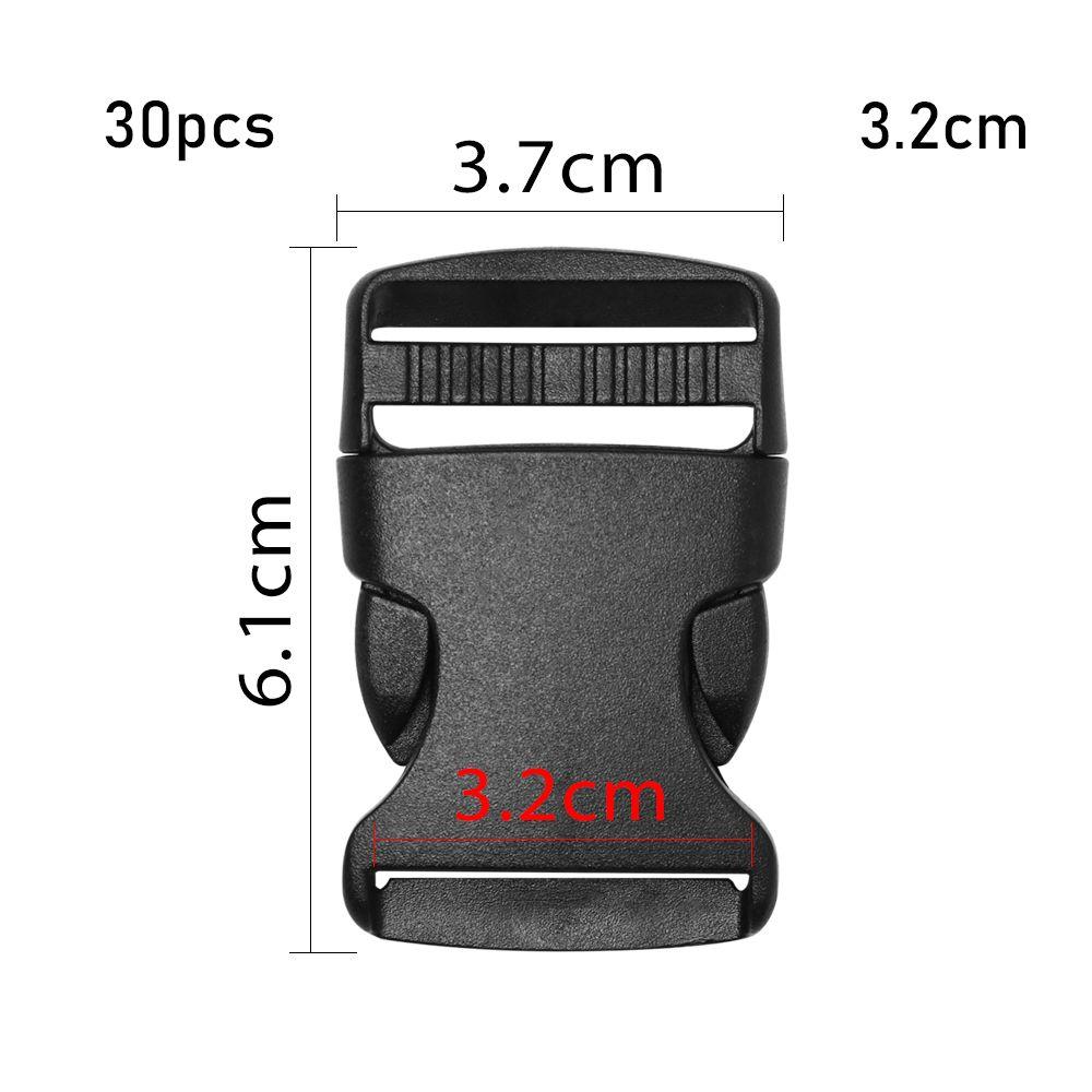 Пластиковая черная тесьма для ремня рюкзака, детали для браслета из паракорда, изогнутая пряжка, боковые пряжки