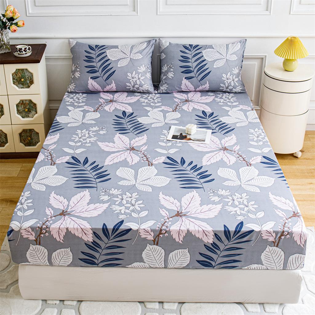 1 шт. Простыня на резинке с принтом, Постельное белье, Без наволочки. для Спальни, Отеля Различные Домашние Украшения