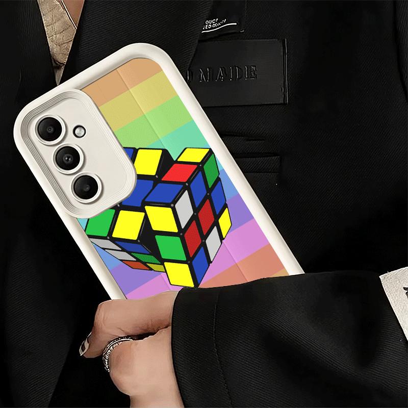 Чехол для телефона для Samsung Galaxy S26 S25 Ultra S24 FE Кубик Рубика Формула Подделки Математическая Оболочка S23 Plus S22 + S21 S20 5G Мягкий Силикон