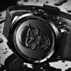 LIGE Brand New Style 3D Skull Men Watch Gift Steel Mesh Waterproof Military Male Sport Punk Quartz W
