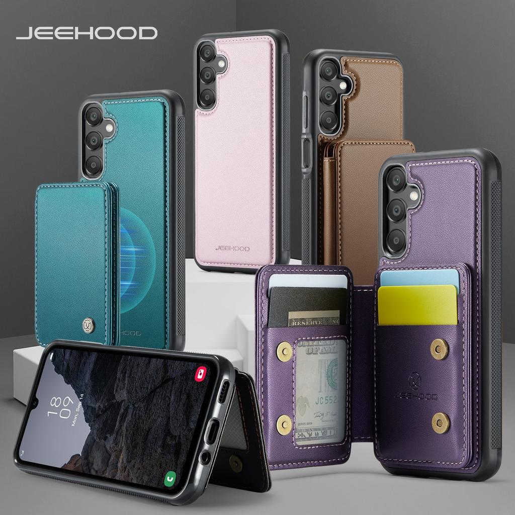 Suitable for Samsung A16 two-in-one magnetic card holder leather case, Samsung S24FE card slot coin pocket anti-drop protective case, full coverage
