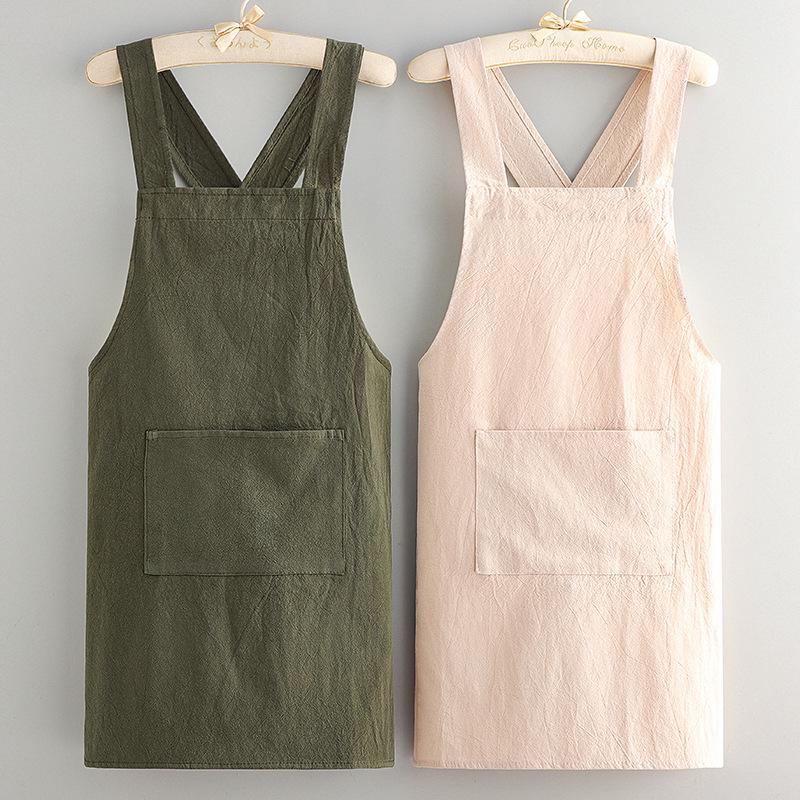 Breathable Cotton Apron: Wrinkle-Resistant & Custom Logo, Anti-Fouling Cooking Wear