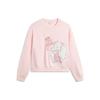 Li Ning X League Of Legends Poro Cartoon Anime Casual Crew Neck Pullover Long Sleeve Sweatshirt Women Sweatshirt Light-Pink AWDTE88-3