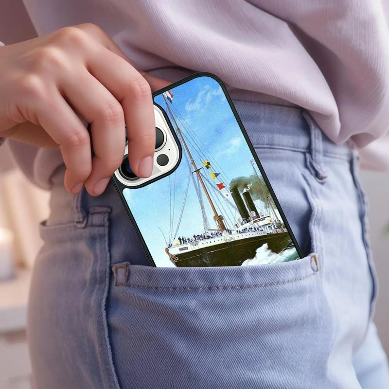 Classic Liners Ships Phone Case For iPhone 17 Air 15 16e 14 13 Pro Max Coque 12 11 Pro Max PLUS cover
