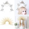 Sun Goddesses Hair Hoop Bridal Wedding Headwear Elegant Delicate Hair Band for Women and Girls