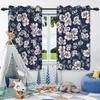 2 шт. Роскошные шторы с цветами в стиле бохо для дома, спальни, гостиной, затемняющие, теплоизоляционные, шумопоглощающие, светонепроницаемые шторы