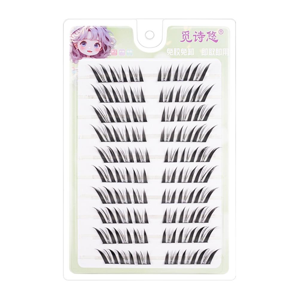 5D Самоклеящиеся Накладные Ресницы Мягкие Сегментированные Пучки Ресниц Без Клея Накладные Ресницы Макияж