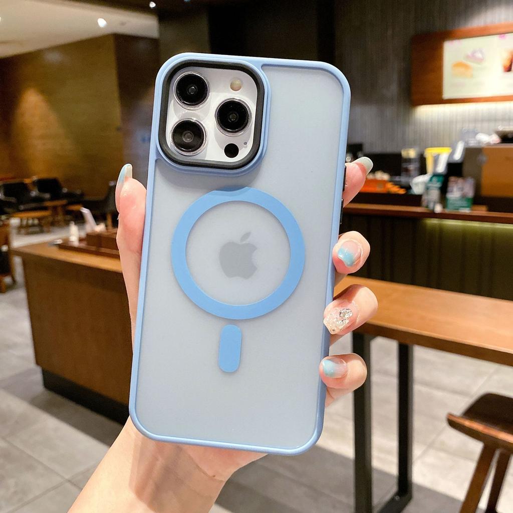 Подходит для iPhone 16 Мягкий цвет Магнитный чехол для телефона Ощущение кожи Apple 15 ProMax Противоударный 14 Защитный чехол от отпечатков пальцев