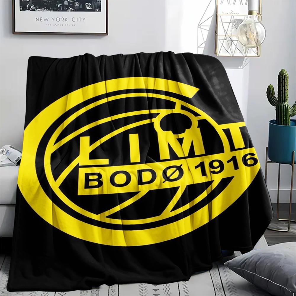 1PC FK BodøGlimt Print Flannel Blanket, High quality Comfortable for All Seasons, Home Decor, Warmth and Comfort, Perfect for Christmas Gifts