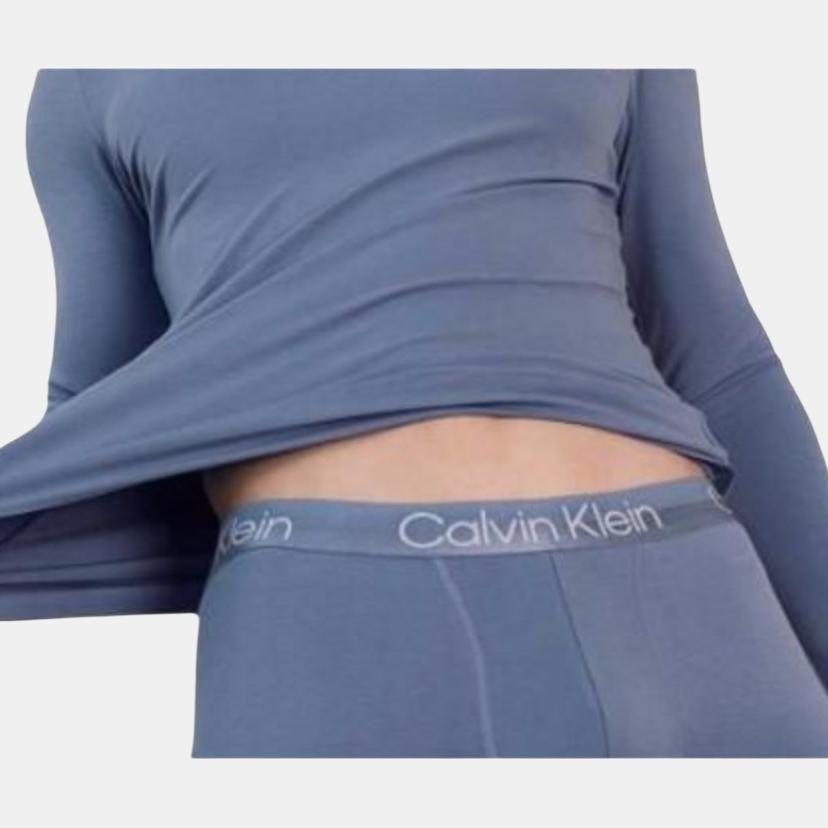 Calvin Klein Петля жаккардовый пояс теплые брюки мужские низ синий NM2200AD-C4I