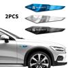 ydsh2 2Pcs Car Styling Car Wing Right & Left Side Fender Metal Stickers For Seat Leon Ibiza Arona Racing FR Cupra Toledo Altea Tarraco
