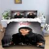 Exquisite Fashion M-Michael-Jackson Printing Bedding Set Duvet Cover Comforter Bed Youth Kids Girl Boys Birthday Gift