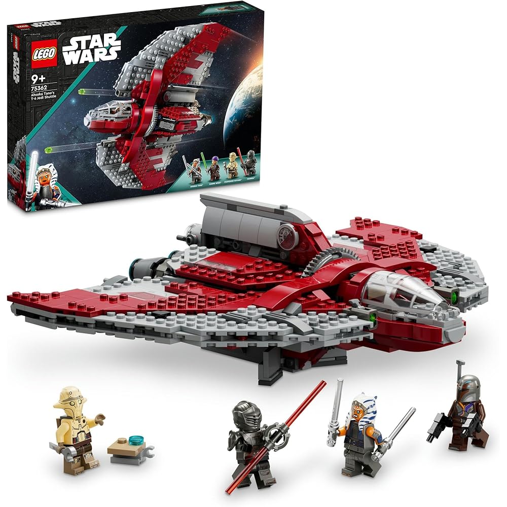 LEGO Star Wars Ahsoka Tano Jedi T-6 Shuttle Toy Building Blocks for Kids Ages 9-11