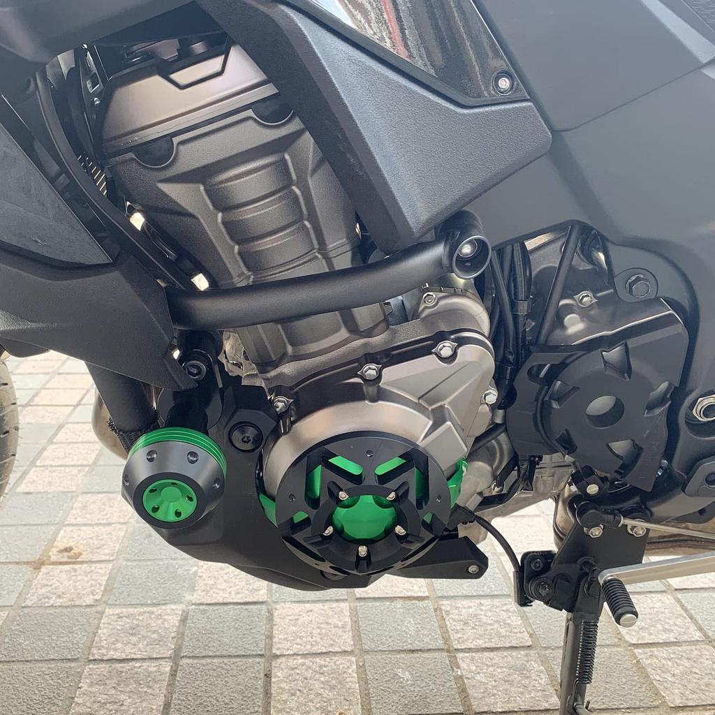 LEDISHUN Крышка двигателя, Слайдер двигателя, Защита двигателя для Kawasaki Z1000, Z1000SX, Ninja 1000 (2010-2024 гг.), и Z900 (ZR900B) (2017-2024) (черный)
