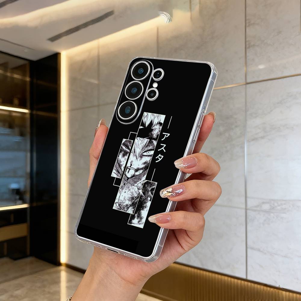 Чехол для телефона C-Clover Asta B-Black для Samsung S25,S24,S21,S22,S23,S30,Ultra,S20,Plus,Fe,Lite Прозрачный чехол