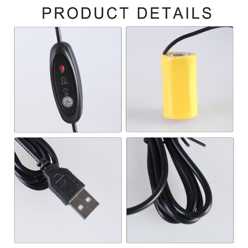 USB 5V 2A на 3V 4.5V 6V LR20 D Батарейные элиминаторы Заменяют 2-4 шт. 1.5V LR20 D Батарейки Блок питания для Часов Игрушки