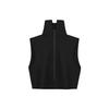 X Adidas Athletics Collection FW23 Nylon Solid Color Stand Collar Sports Vest Women Vests Black IT1929