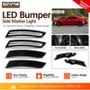 For Cadillac CTS 2014-up ATS 2015-up Chevrolet Camaro 2016-up Smoked Housing White LED Bumper Side Marker Turn Signal US Stock