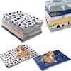 Soft Sleeping Pets Blanket Dog Bed Crate Pad Ultra Soft Pet Bed Washable Mat for Small Medium Large Dogs Reversible Fleece Dog Kennel Mat Cat Bed