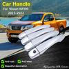 Для Nissan NP300 Navara D23 2015 ~ 2022 Renault Alaskan хромированная дверная ручка, накладка, наклейки, украшение для стайлинга автомобиля